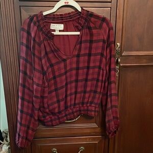 Long Sleeve Ruched Blouse